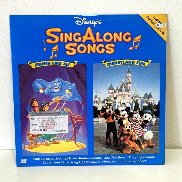 DISNEY SING ALONG Songs Mickeys Fun Songs Lets Go to the Circus VHS