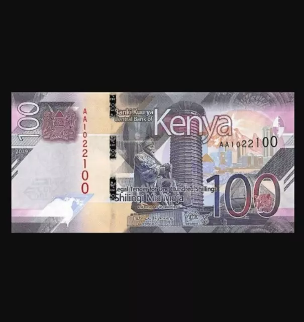 Kenya 100 Shillings UNC 2019 Banknote P-53 (Africa Paper Money) - 1 pc