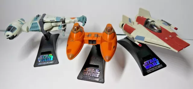 Star Wars Action Fleet B-Wing A-Wing Cloud Auto Galoob Navi Spaziali