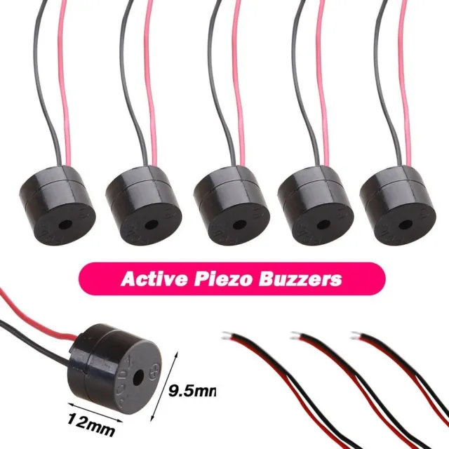 3Pcs Active Piezo Buzzer Electric Buzzer Home Buzzer Alarm Sounders  Practical Buzzer ( -20-B )