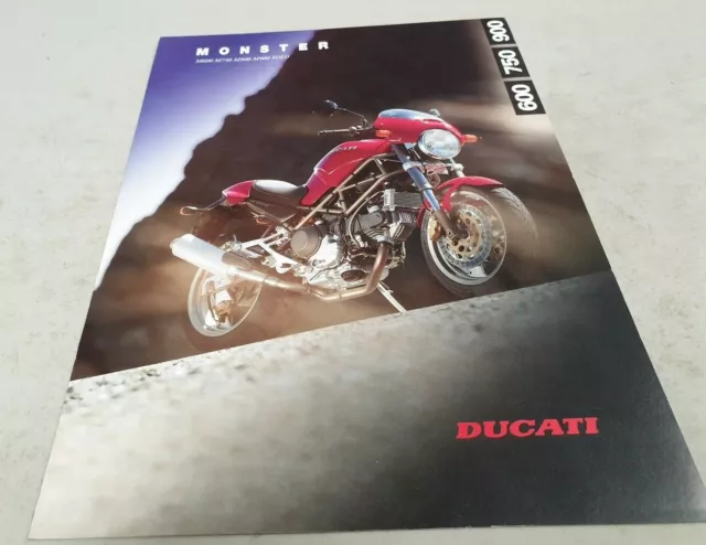 DUCATI MONSTER 600 750 900 Motorcycle  Original Sales Brochure