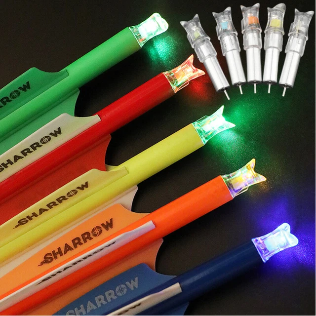 5X Archery Crossbow Bolts Arrow Lighted Nocks ID7.6mm Arrow Shaft DIY Target DIY