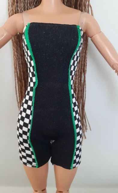 Barbie Doll Clothes. BMR 1959 Original Fab Black Check Cycle Shortsuit. NEW!!