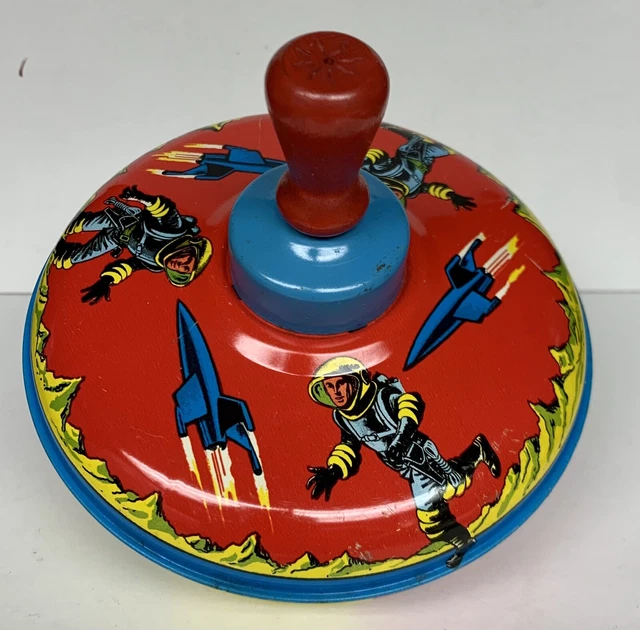 vintage 1960s buck rogers metal and wood top