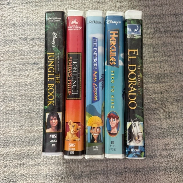 DISNEY CLASSIC VHS Collection Set of 5 Excellent Pre Owned Condition