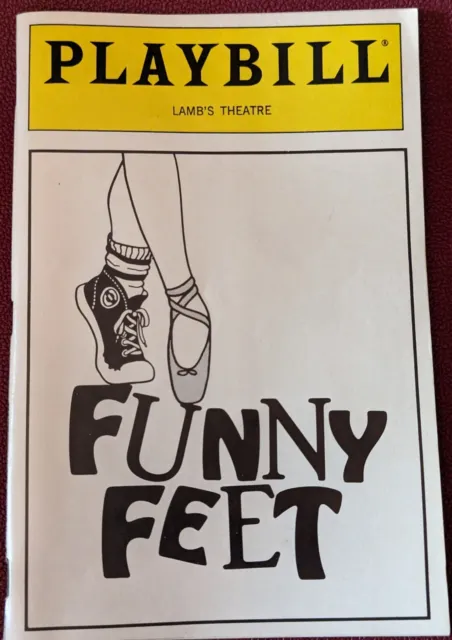 Playbill "FUNNY FEET" Lamb's Theatre - May 1987, Broadway, NYC