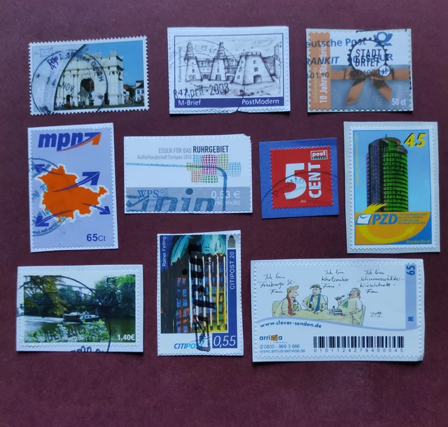 Briefmarken moderne Privatpost kleines Lot ältere Marken 1