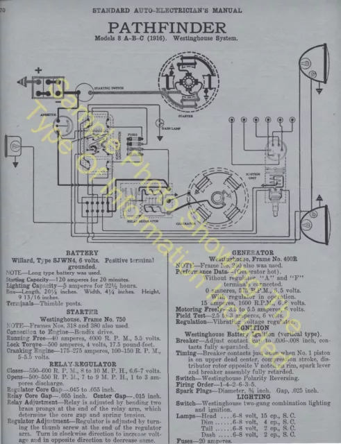 1920 1921 Maxwell Model 25 Car Wiring Diagram Electric System Specs 381