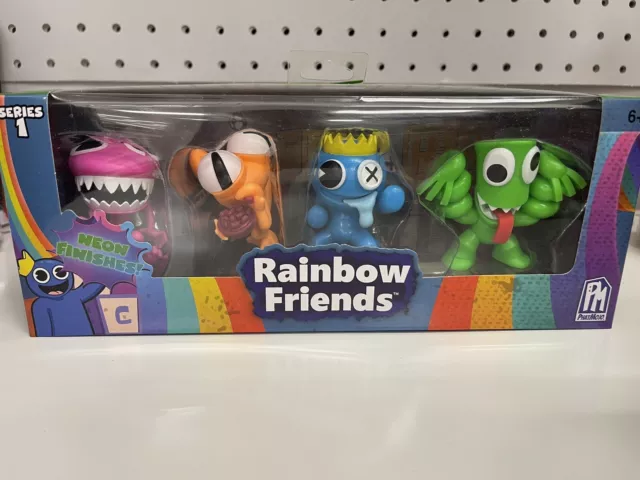 ⭐️ROBLOX RAINBOW FRIENDS MINI FIGURE 4 PACK PURPLE ORANGE BLUE GREEN SERIES  1⭐️