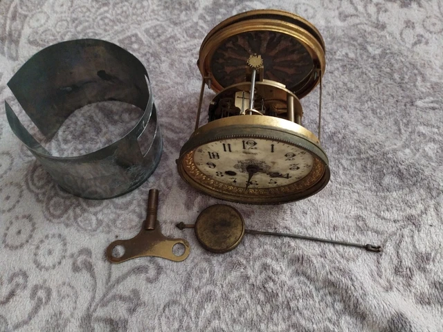 ANCIEN MOUVEMENT HORLOGE CADRAN CLE COMTOISE - MARTI et Cie - UHR CLOCK ...