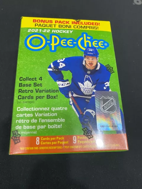 2021-22 O-Pee-Chee OPC Hockey Blaster Box