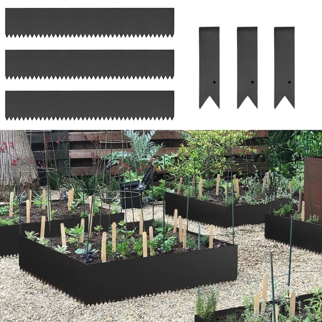 VEVOR METAL LANDSCAPE Edging Borders 4Pcsx40x6 In PowderCoated