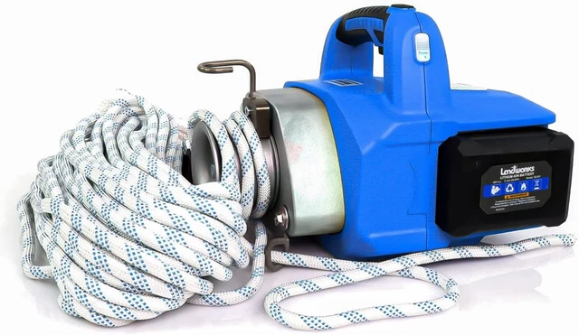 Landworks Electric Towing Capstan Winch Hoist Portable Cordless Landworks Electric Towing Capstan Winch Hoist Portable Cordless