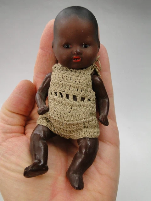 Poupée Ancienne Armand Marseille – Bébé Caractère Noir – Collection
