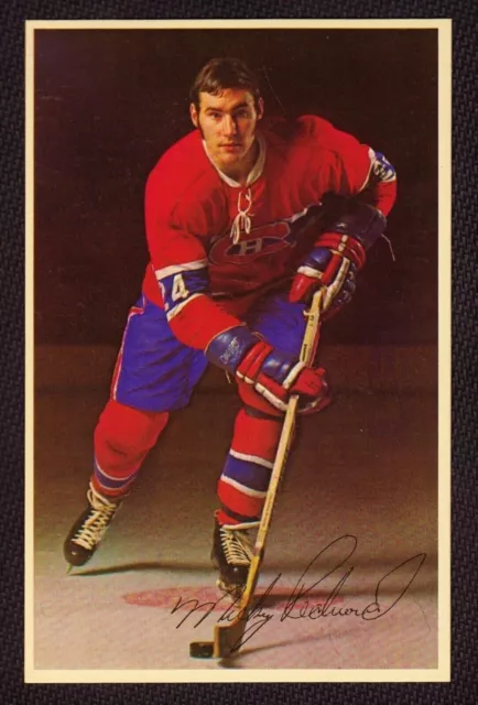 MICKEY REDMOND 1969-71 Montreal Canadiens Team Issue Postcard EX