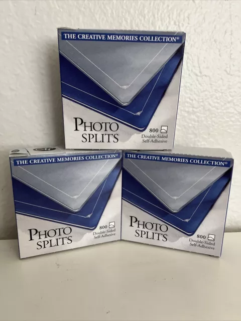 400 Clear Photo Splits by Creative Memories Scrapbook Adhesive Roll in box  NEW