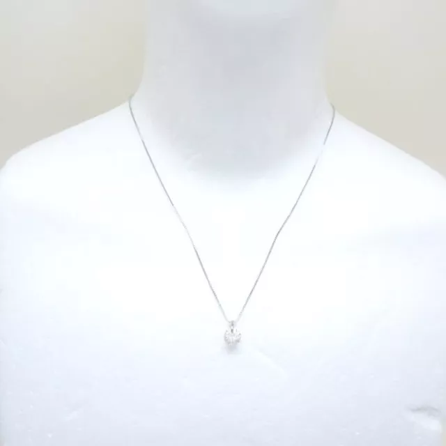 Platinum900/850 Necklace Diamond 1.155ct LDH /74933 2