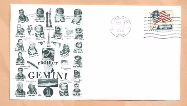 Projekt Gemini 12 Launch Nov 11,1966 Umhang Orbit Raum Abdeckung Nasa