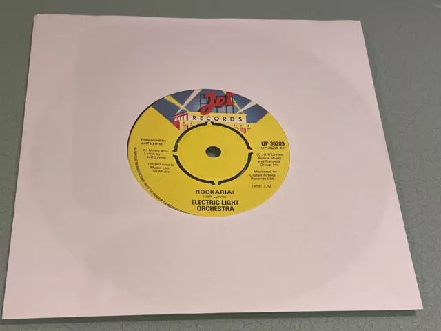 Electric Light Orchestra - Rockaria! - Vinyl Record 7" Single - 1976 UP 36209