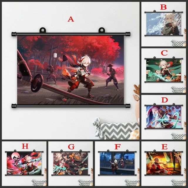 ART POSTER GENSHIN Impact Kaedehara Kazuha Wall HD Print Decor Scroll