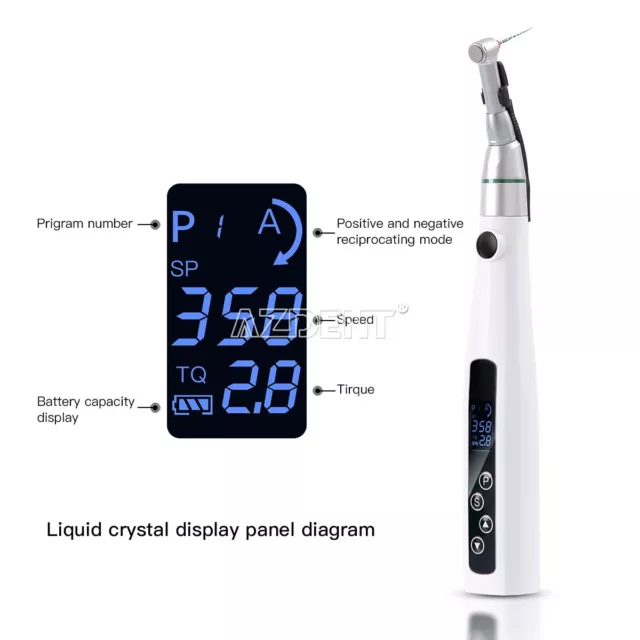 Dental LED Wireless Mini 16:1 Reduction Contra Angle Endo Motor Treatment 2