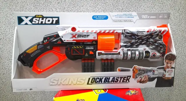 X Shot Zuru Skins Lock Blaster con 16 Dardi + 8 anni by Giochi Preziosi