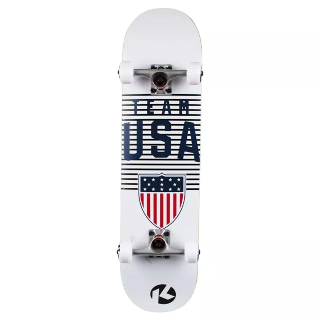 Kryptonics 31" Official Team USA Olympics Complete Kids Skateboard Team Stripe