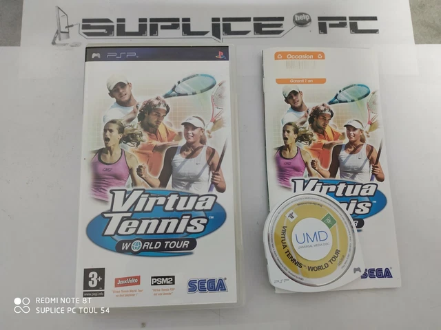 Virtua Tennis World Tour + Notice - Psp - Jeu Fr Pal
