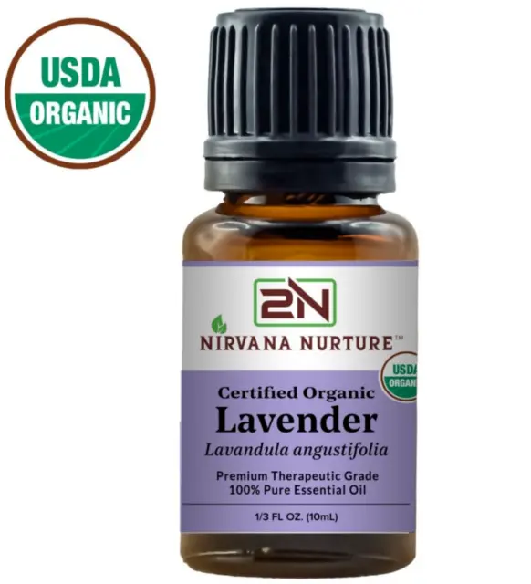 Organic Lavender Essential Oil USDA Certified 100%Pure Therapeutic Grade Natural