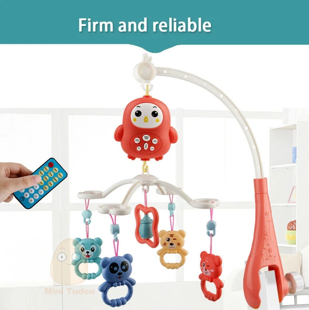 Newborn Baby Crib Mobiles Rattles Music Educational Toys Bed Bell Hanging Toy