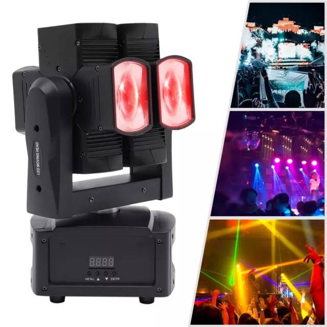 8x12W 4in1 Dual Layer Stage Light RGBW LED Moving Head Beam Light for Bar Club