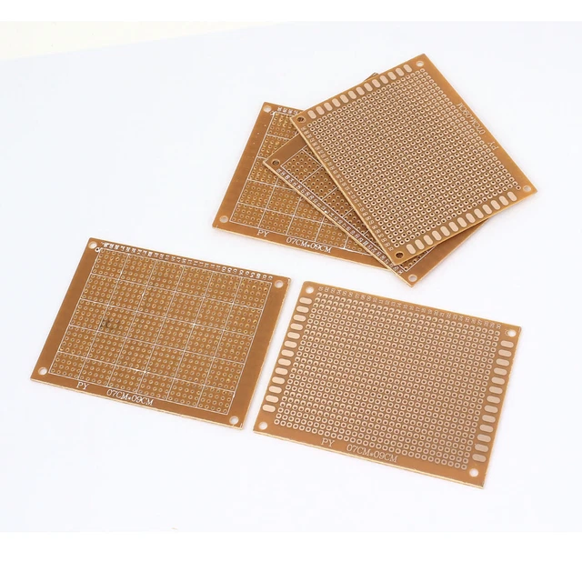 9cm x 7cm Côté unique Prototype PCB Circuit Planche moyen universel 5 pcs