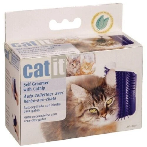 Peluquero Automático Catit Gato Con Hierba Gatera - Nuevo - Color: Verde