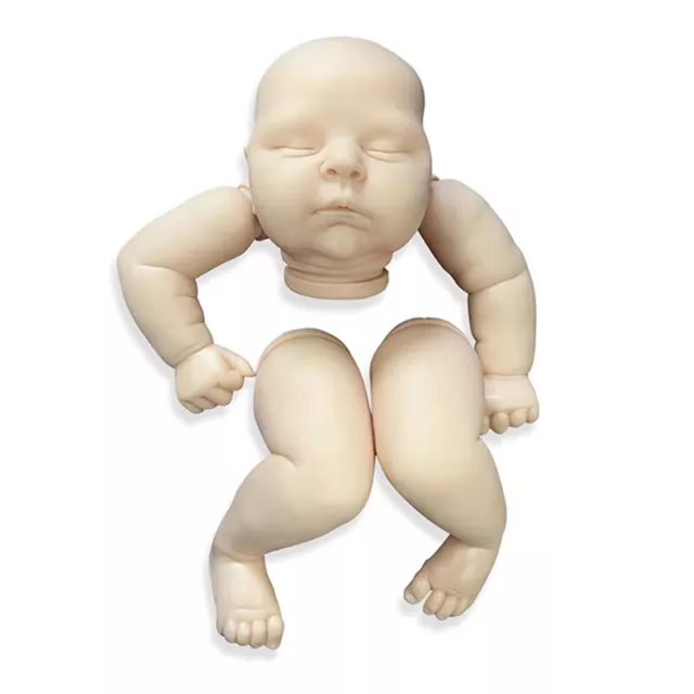 21" Reborn Doll Kits with Cloth Body Peaches Unpainted Parts DIY Unfinished Doll