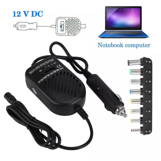 80W DC Car Charger 15‑24V Power Supply Adapter Set for Laptop Notebook Charger