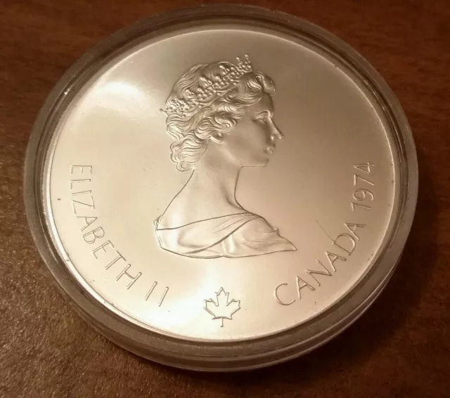 1974 $5 Canoeing Montreal Olympics Commemorative