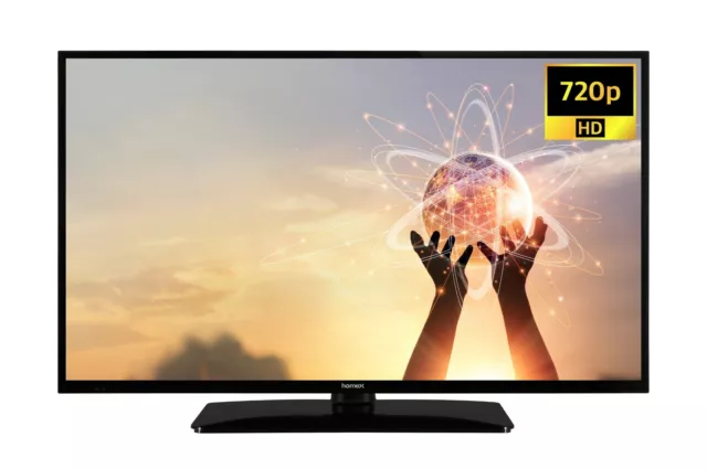 homeX H39NT1000 39 Zoll Fernseher HD ready TV mit Triple-Tuner DVB-T2 / -S2 / -C