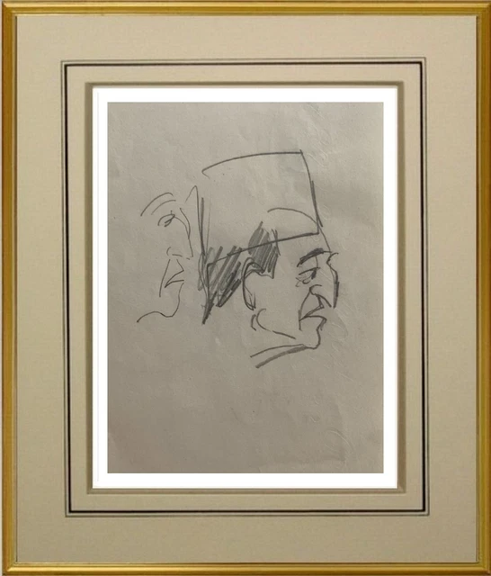 GOURSAT DIT SEM (18631934) DESSIN PORTRAIT D'HOMME MAROCAIN