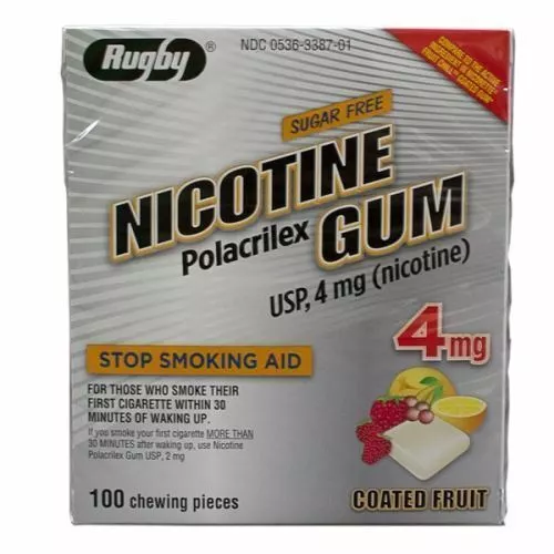 Nicotine Gomme Revêtu Fruit 100 Mâcher 4mg Par