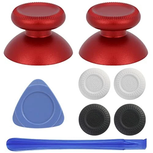 2Pcs Replacement Rocker Metal Analog Joystick Thumbstick Mushroom Caps Repair fn