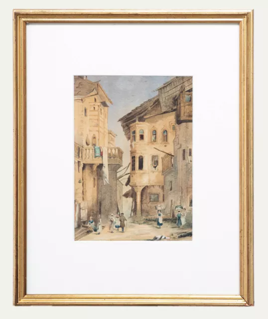 After Samuel Prout  - Aquarell Aus Der Mitte Des 19. Jahrhunderts, Sion