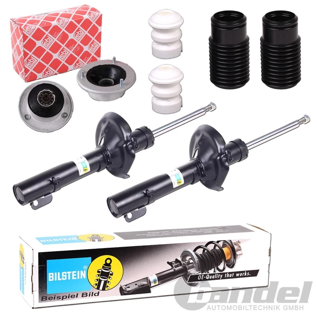 2 ammortizzatori Bilstein B4 + cuscinetti a cupola Febi anteriori adatti per BMW E46 316 318 320