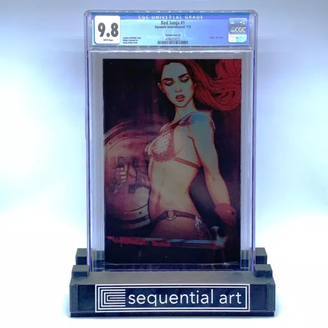 Red Sonja (2023) #1 Jenny Frison 1:25 Foil Virgin Variant Cover ZU CGC 9.8 NM/M