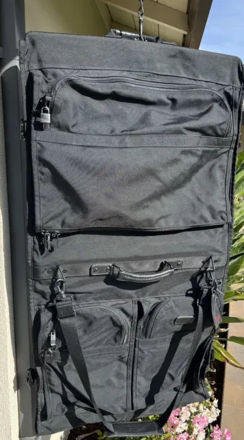 TUMI Bi-Fold Garment Bag Luggage Ballistic Nylon Made In USA W Shoulder Strap