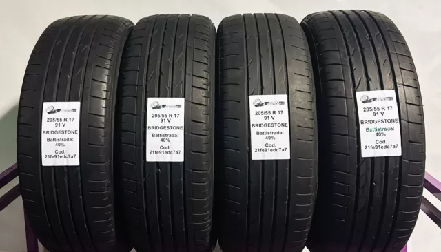 PNEU USAGÉ BRIDGESTONE DUELER H/P (RFT) 205/55 R17 91V Estive