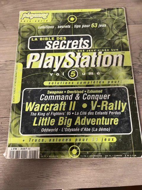 MAGAZINE BIBLE DES Secrets Tips Collector Playstation Nintendo 64 Saturn N°4 H EUR 9,90 - FR