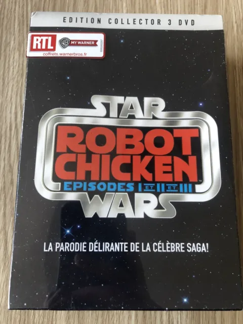 Coffret 3 Dvd Edition Collector Star Wars Robot Chicken Episodes 1 2 3 Neuf