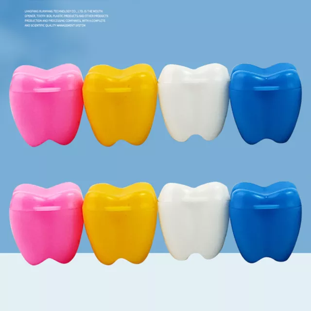 10 Pieces Color Random Baby Tooth Dustproof Boxes Teeth Holder Case