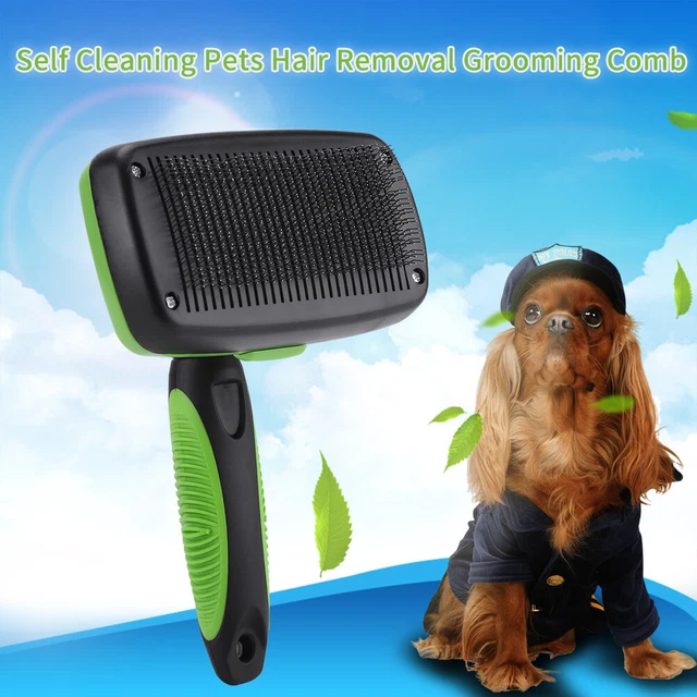 Auto Nettoyage Pet Slicker Brush Comb Chiens Professionnels Chats Épilation