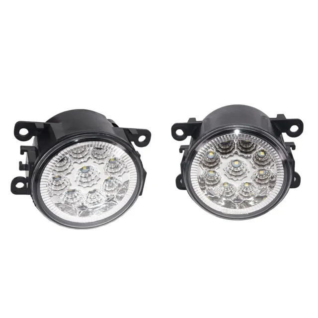 Pair 9 LED Front Fog Lamps DRL Daytime Running Lights Fit For Infiniti Nissan